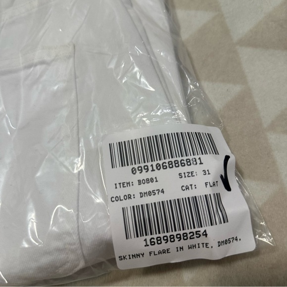 J crew skinny flare jeans white wash - Picture 4 of 5